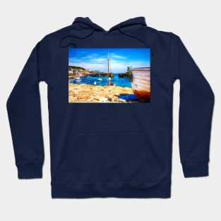 Mousehole Harbor Boats, Cornwall, UK Hoodie